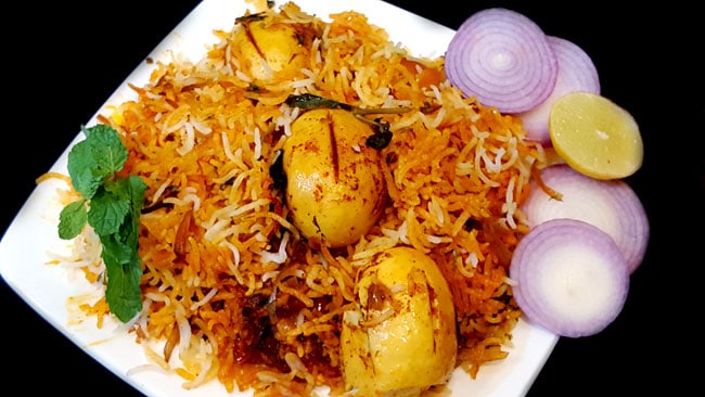 Anda Biryani - Marathi Recipe