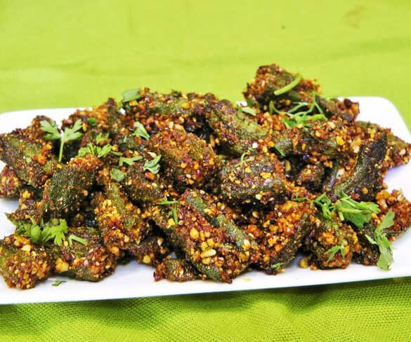 Bharali Bhendi - Marathi Recipe