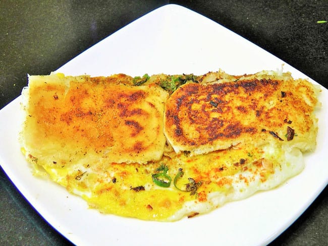 Bread Omelette - Marathi Recipe