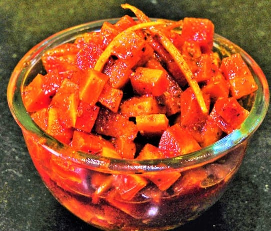 Carrot Pickle - Marathi Recipe
