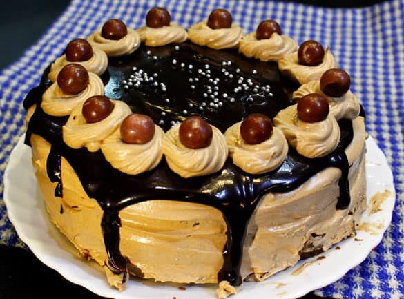 Eggless Chocolate Coffee Cake