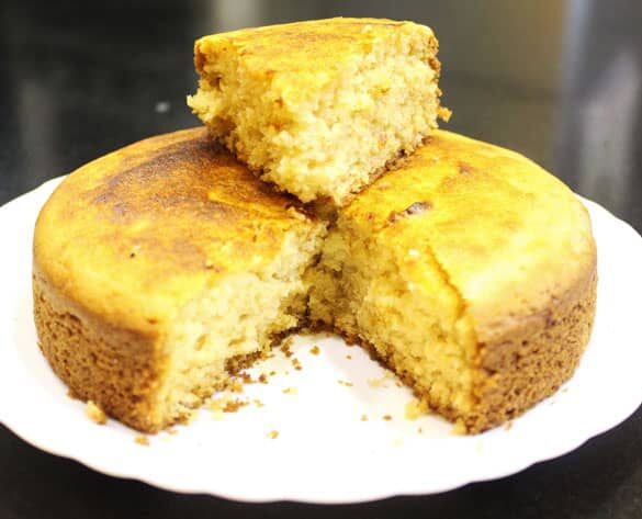 Eggless Vanilla Cake - Marathi Recipe