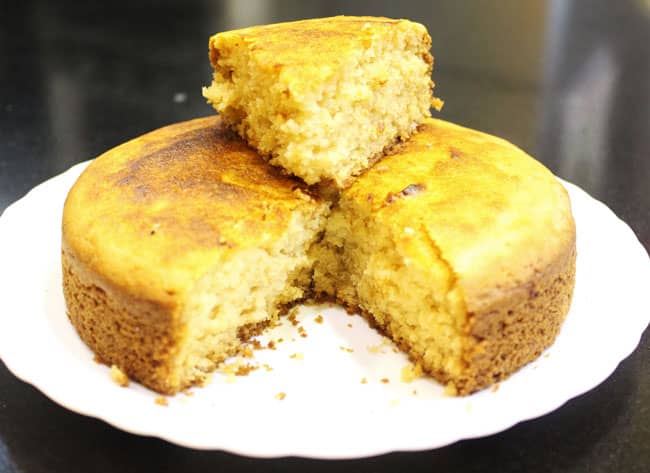 Eggless Vanilla Cake - Marathi Recipe