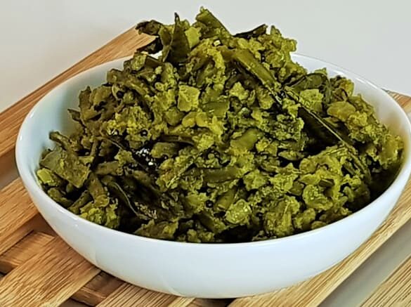 Gawar Masala in Green chili - Marathi Recipe