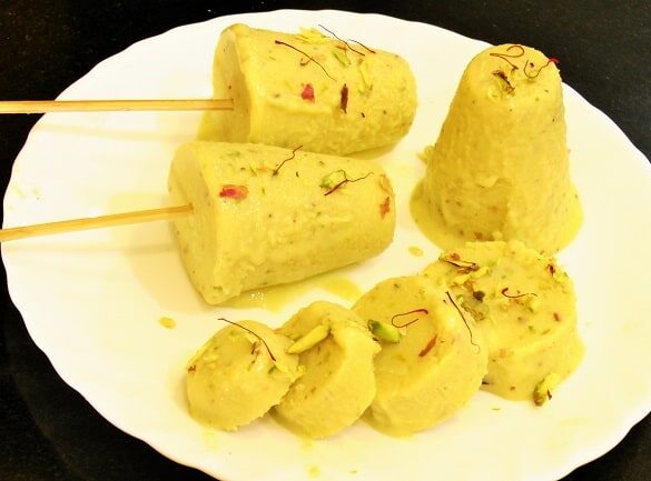 Keshar Pista Kulfi - Marathi Recipe
