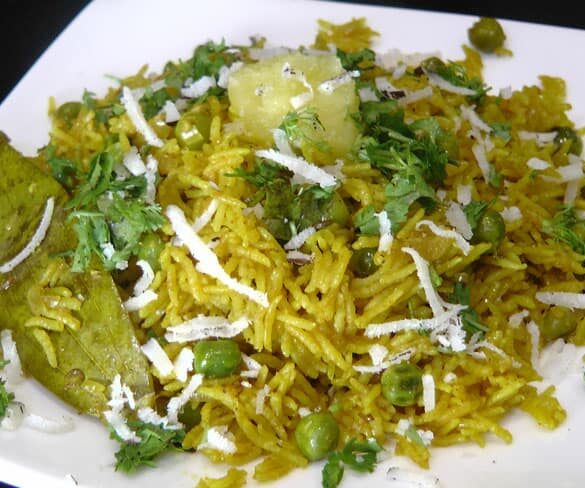 Matar Bhat - Marathi Recipe