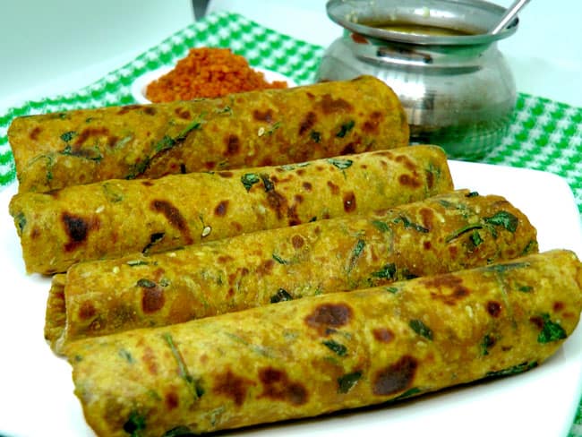 Methi Paratha - Marathi Recipe