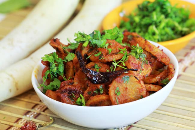 Mulyachi Bhaji - Marathi Recipe