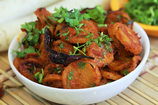Mulyachi Bhaji - Marathi Recipe