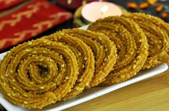 Rice Flour Chakali - Marathi Recipe