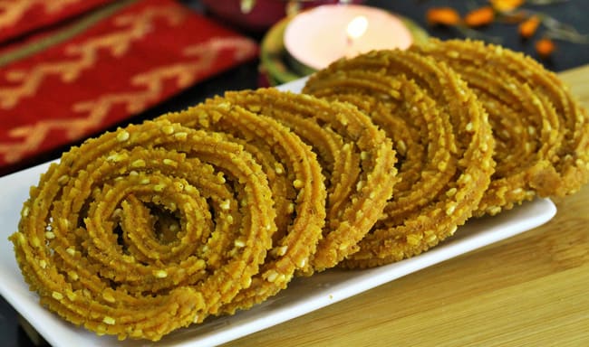 Rice Flour Chakali - Marathi Recipe