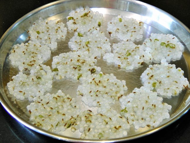 Sabudana Papdi - Marathi Recipe