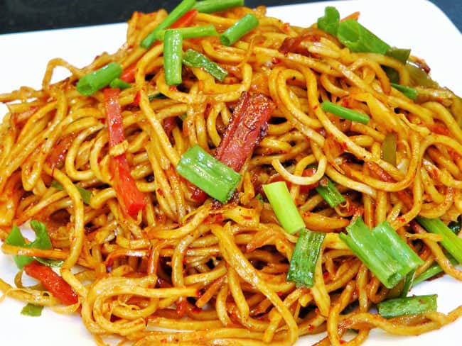 Schezwan Noodles - Marathi Recipe