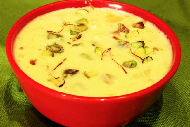 Shahi Kheer - Indian Dessert