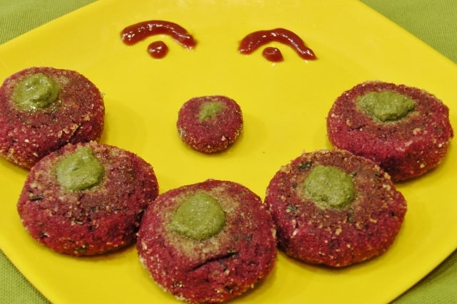 Soya and beet cutlet