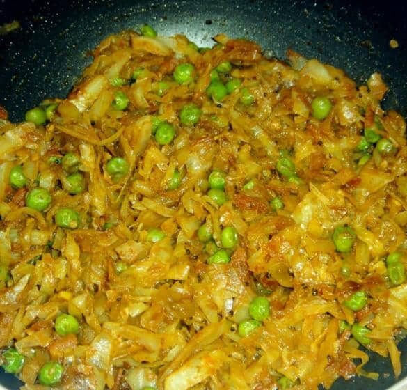 Spicy Cabbage Masala