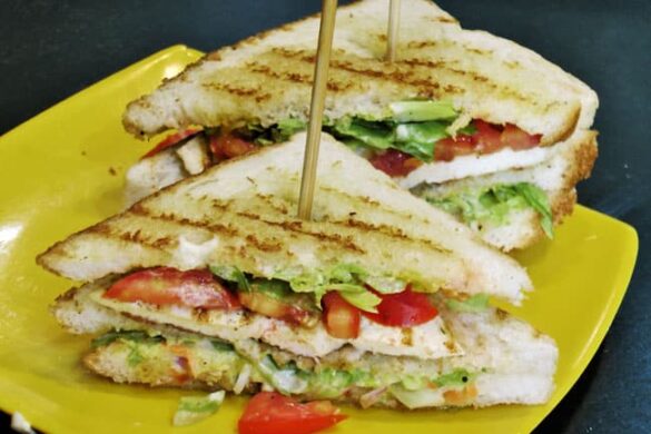 Veg Club Sandwich Madhuras Recipe 3147