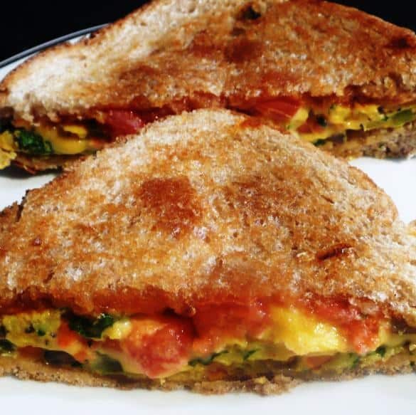 Veggie Omelet Sandwich