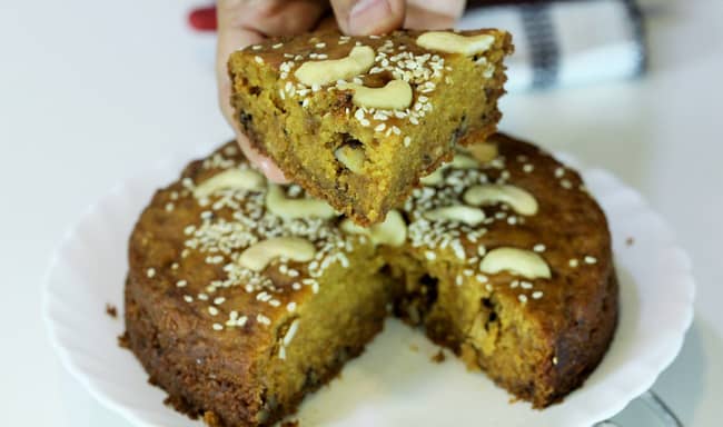 Wheat Flour Cake - Marathi Recipe