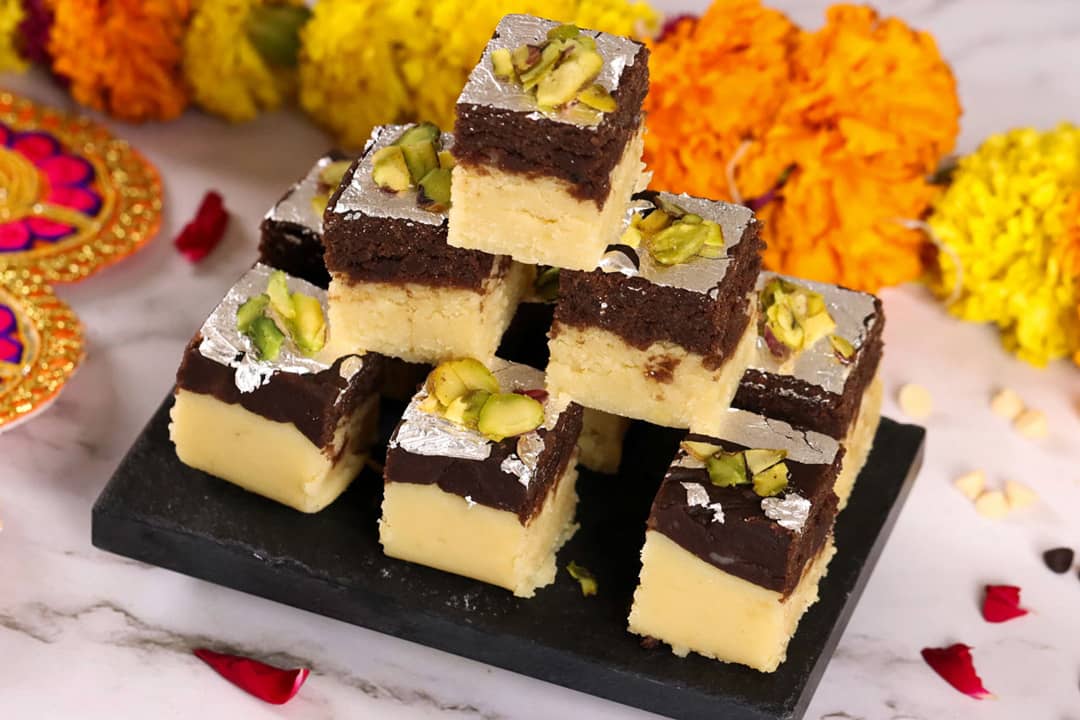 Easy and delicious chocolate burfi