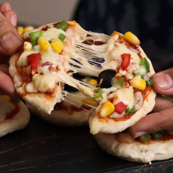 Mini pizza without yeast