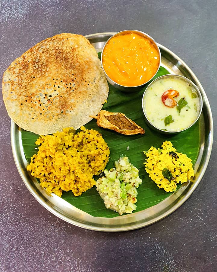 Maharashtrian veg thali