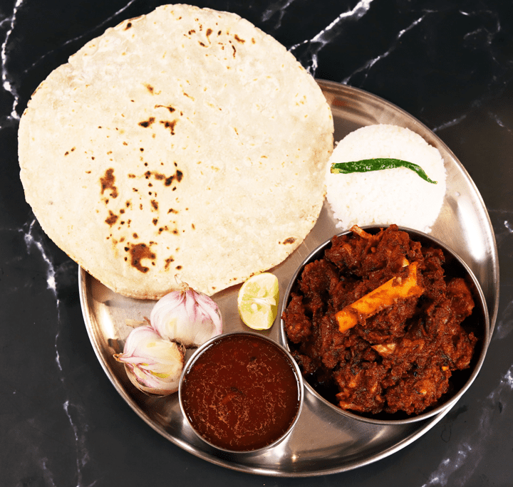Mutton sukka and curry