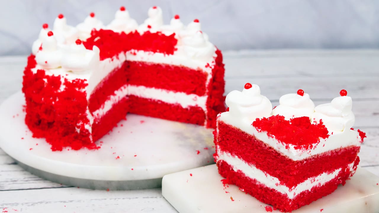 Eggless Red Velvet Heart Chocolate Truffle Cake 500 gms – Ghasitaram Gifts