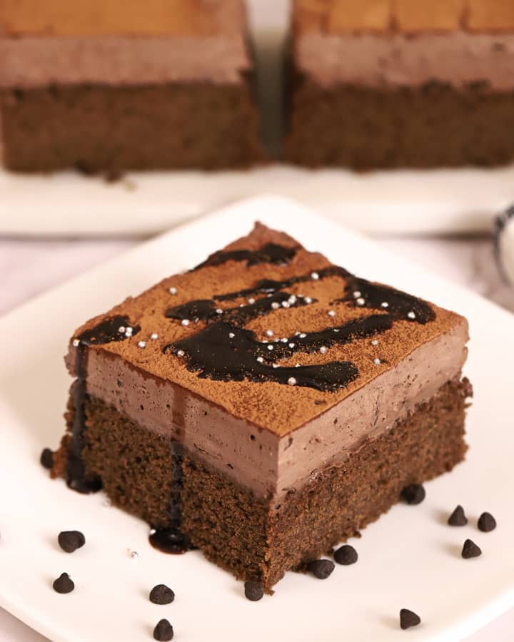Easy chocolate mousse cake