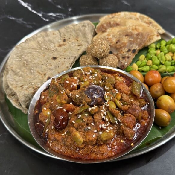 Bhogichi Bhaji with Bajrichi Bhakri