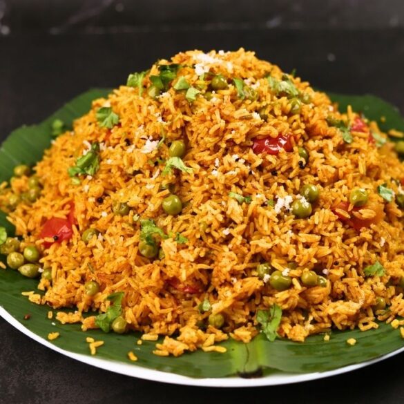 Winter special Matar Bhat