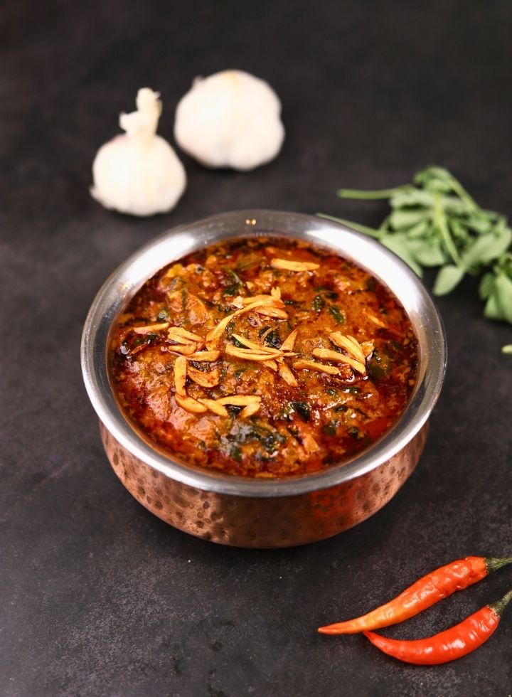 How to make lasuni methi