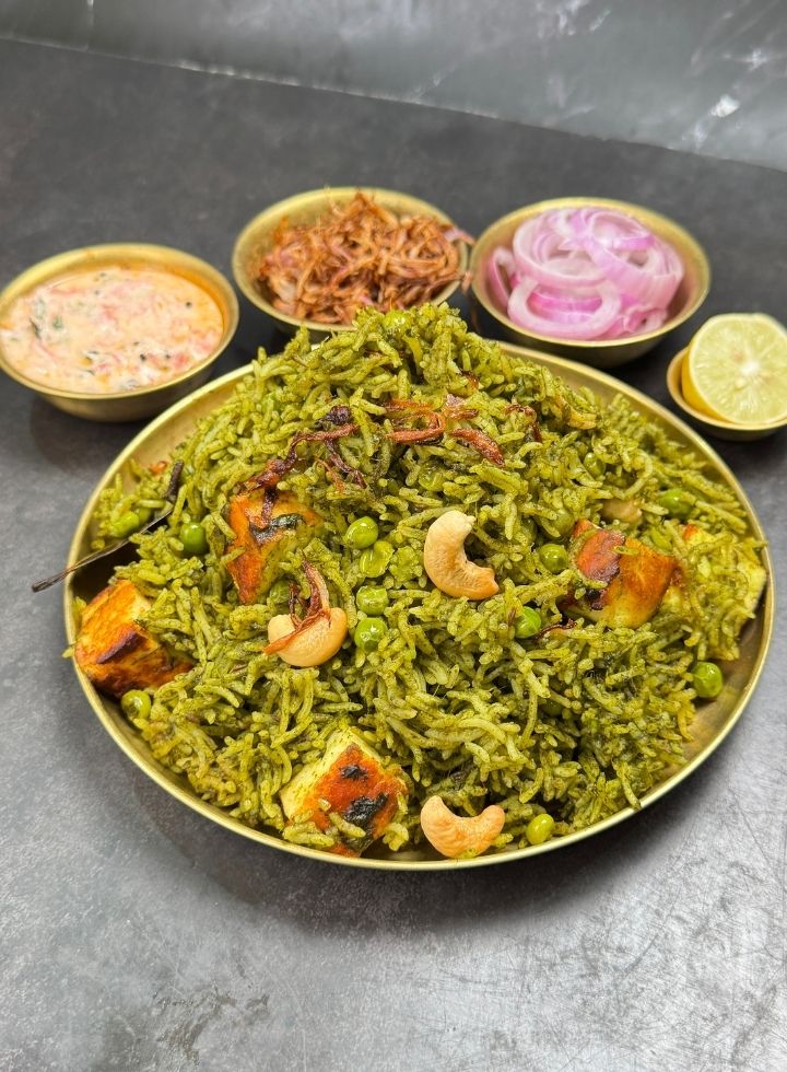 Paneer Palak Pulav