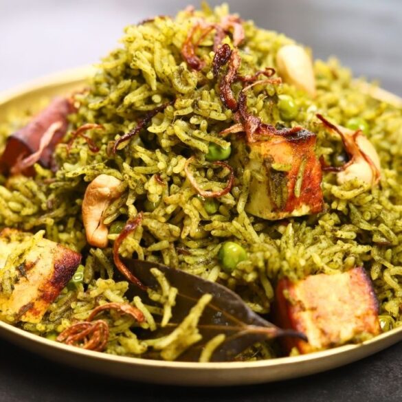 Aromatic Palak Paneer Pulav