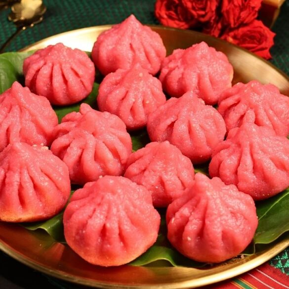 Delicious Rava Gulab Ukdiche Modak