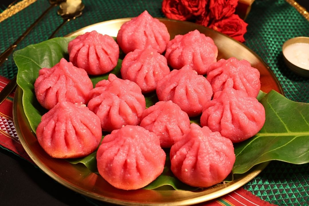 Delicious Rava Gulab Ukdiche Modak